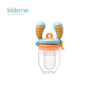 Kidsme ที่ป้อนอาหารเด็กแบบซิลิโคน แพ็คเดี่ยว Food Feeder - Single Pack Orange &amp; Blue - สีฟ้าส้ม Size M e3Xl