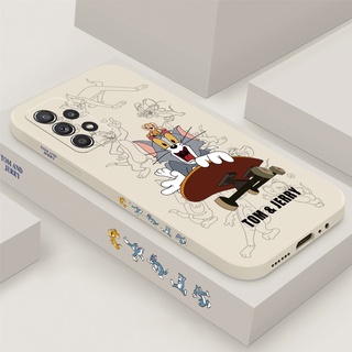 เคสซิลิโคนนิ่ม ลายการ์ตูน Tom&amp;Jerry สําหรับ Samsung Galaxy S20 S21 S22 S10 PLUS ULTRA S20 FE S11E NOTE 10 20 PLUS ULTRA M52 J2 J4 J6 J7 PRO Prime