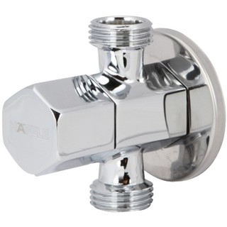 STOP VALVE 2 WAY HAFELE 495.61.252 CHROME สต๊อปวาล์ว 2ทาง HAFELE 495.61.252 สีโครม วาล์วและสต๊อปวาล์ว ก๊อกน้ำ ห้องน้ำ ST