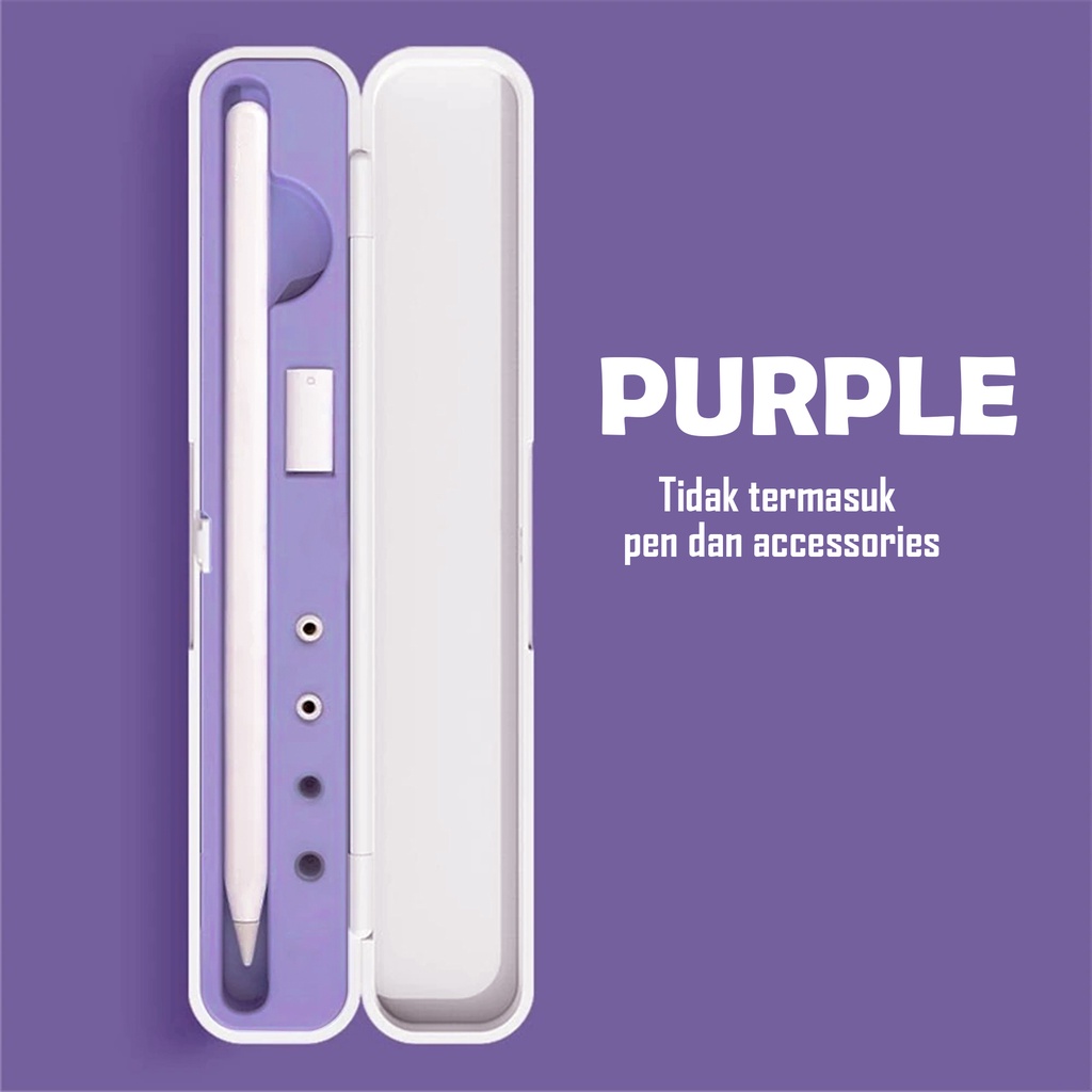 Casencase Stylus Pencil Case สําหรับ Apple Pencil Gen 1 Gen 2 Stylus กล่องเก็บของแบบพกพา Touch แท็บเ
