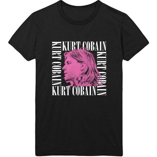 [100% Cotton] ลดกระหน่ํา เสื้อยืดลําลอง แขนสั้น พิมพ์ลาย kurt cobain face profile สีดํา สไตล์คลาสสิก สําหรับผู้ชาย ONejp