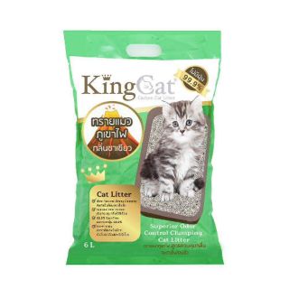 •พร้อมส่ง• King Cat ทรายแมวภูเขาไฟ 6 ลิตร