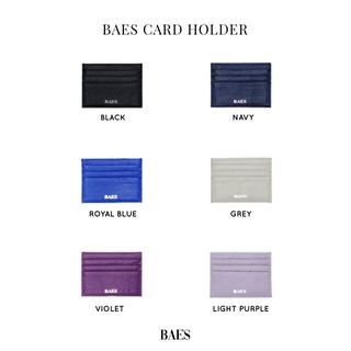 ปั๊มชื่อ! Baes Card Holder กระเป๋าใส่บัตรหนังแท้ ปั๊มชื่อเพิ่มฟรี