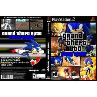 แผ่นเกมส์ PS2 Grand Theft Auto San Andreas Sonic Rampage V4   คุณภาพ ส่งไว (DVD)