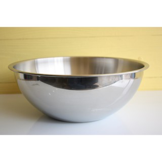 ชามผสม Mixing bowl ขนาด 33, 36 CM งานสแตนเลสสตีล คุณภาพดี เกรดA พร้อมส่ง