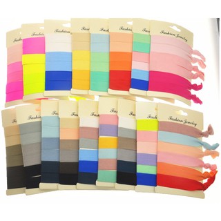 มาใหม่ครบสี Hair ties17แบบ ยางมัดผม ขายยกเซต6เส้น