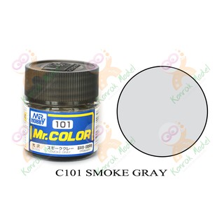 สีสูตรทินเนอร์ Mr.hobby Mr.color C101 Smoke Gray Gloss 10ml