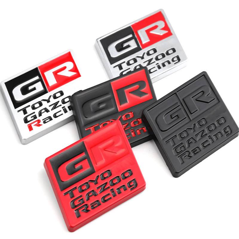 สติกเกอร์รถ GR Gazoo Racing โลโก้ Badge Emblem Decal สําหรับ Toyota HV YARiS GRMN 86 GR กีฬา RZ RC R