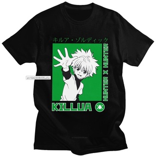 ขายดี!เสื้อยืดแขนสั้นลําลอง ผ้าฝ้าย แบบนิ่ม พิมพ์ลาย Hunter X Hunter ทรงหลวม สําหรับผู้ชายS-5XL