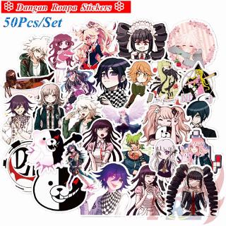 สติกเกอร์ ลายอนิเมะ เกม Dangan Ronpa - Series 01 Danganronpa Monokuma กันน้ำ สำหรับตกแต่ง DIY 50 ชิ้น/เกม