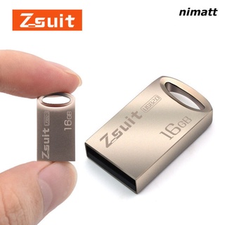 NI 8G/16G/32G/64G Flash Drive Storage Mini Memory Stick Metal USB 2.0 U-Disk