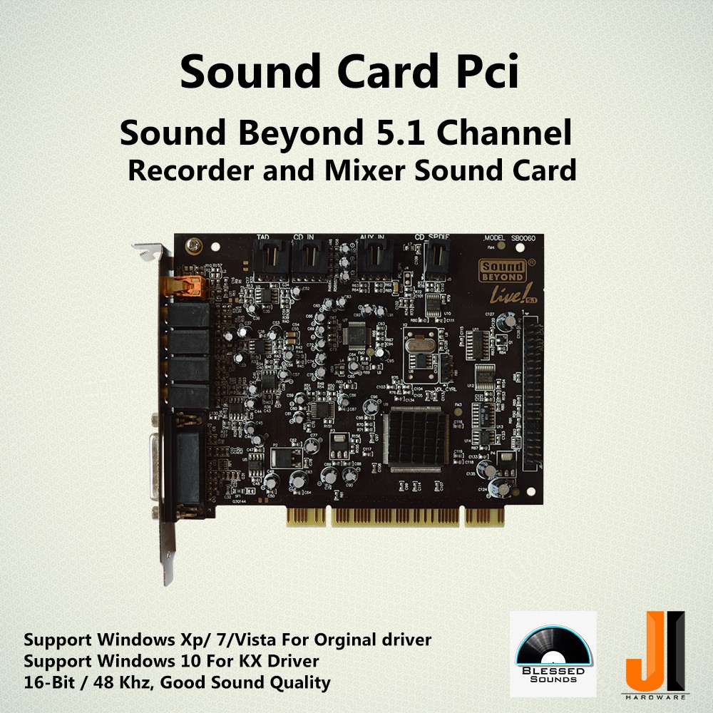 Sound Card Sound Beyond SB0060 5.1 Channel (PCI) NEW - jihardware ...