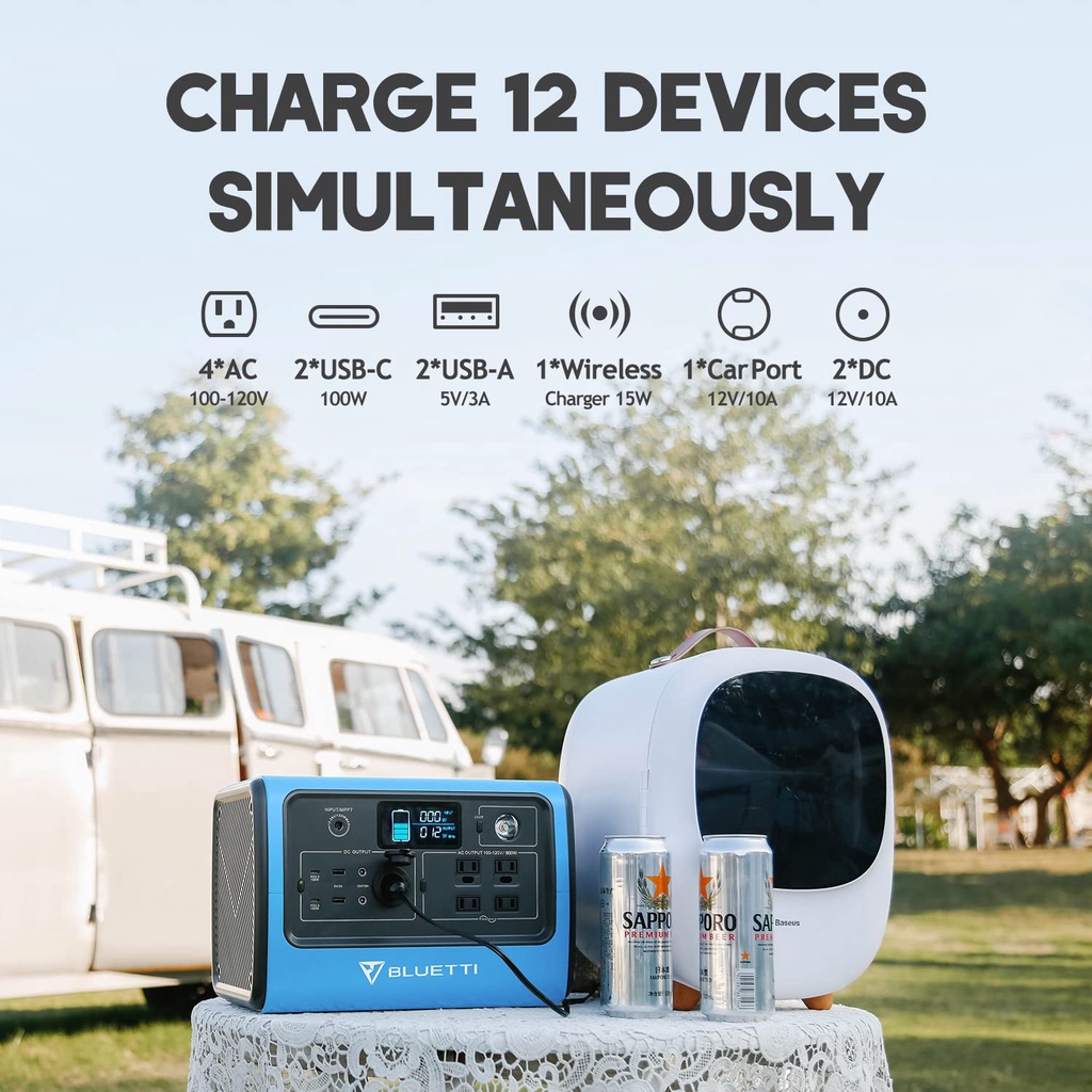 1000W/716Wh power station high power 220V power supply แบตเตอรี่สำรองพกพา