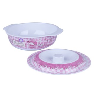 Food dispenser MELAMINE BOWL+ LID SUPERWARE MY MELODY SWEETNESS 6.5" Tableware Kitchen equipment อุปกรณ์ใส่อาหาร ชามเมลา