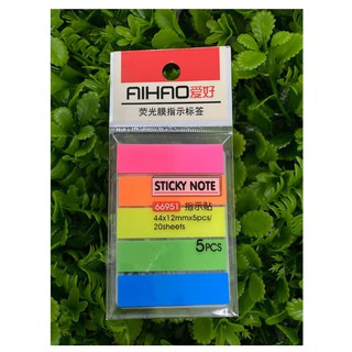 เทปดัชนีคั่นหน้า Stick Note [AIHAO] 5 สีสัน