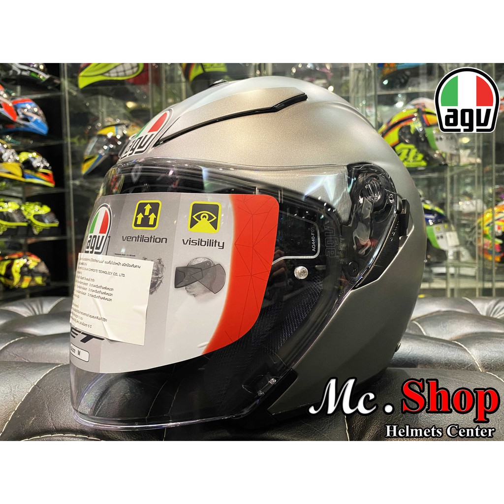 หมวกกันน็อค AGV K5 Jet Matte Grey