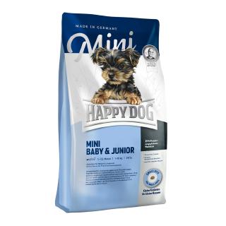 Happy Dog Mini Baby &amp; Junior อาหารลูกสุนัข พันธุ์เล็ก สำหรับสุนัขแพ้ง่าย บำรุงกระดูก ข้อ (1kg, 4kg)