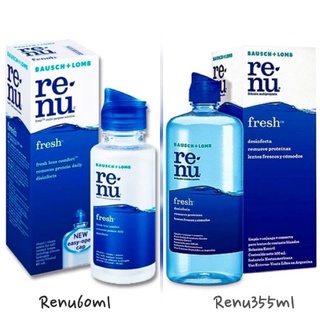 น้ำยาล้างคอนแทคเลนส์ 🎀 renu ( รีนิวเฟรช ) 🎀 ขนาด 60-355 ml.