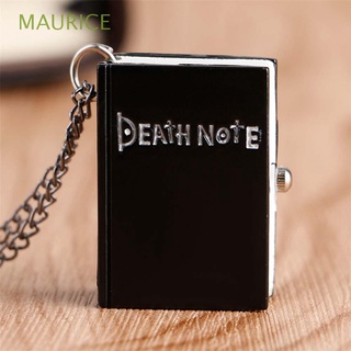 Maurice เครื่องประดับ สร้อยคอควอตซ์ จี้รูปการ์ตูนอนิเมะ Death Note สีดํา สีบรอนซ์ หลากสี สไตล์เรโทร