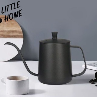 LITTLEHOME กาดริปกาแฟ สแตนเลส พร้อมฝาปิด สีดำ สีเงิน ขนาด 350ml และ 600 ml ดริปเปอร์ ดริปกาแฟ ที่ชงกาแฟ กากาแฟ