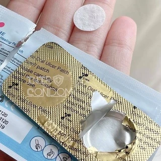 แผ่นแปะร้อนในแบบละลาย TIME ORAL ULCER PATCH ร้อนใน (แบบบรรจุ 4 ชิ้น และ รุ่นกล่อง บรรจุ 6 ชิ้น)