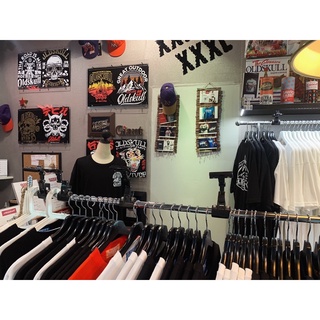 เสื้อยืด โอเวอร์ไซส์ oldskull ผ้าสี ลายเท่ๆ