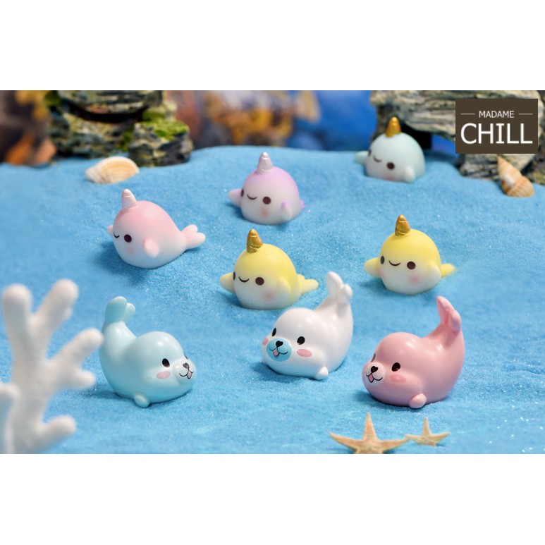 [MC867] ตุ๊กตุ่นจิ๋ว แมวน้ำ ปลายูนิคอร์น อุ๋งๆ 🦄 (1 ตัว ราคา 10 บาท)