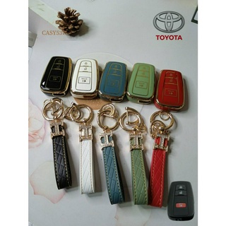 เคสกุญแจรีโมทรถยนต์ TPU กันรอยขีดข่วน สําหรับ Toyota Corolla Altis Corolla Cross Camry CHR RAV 4