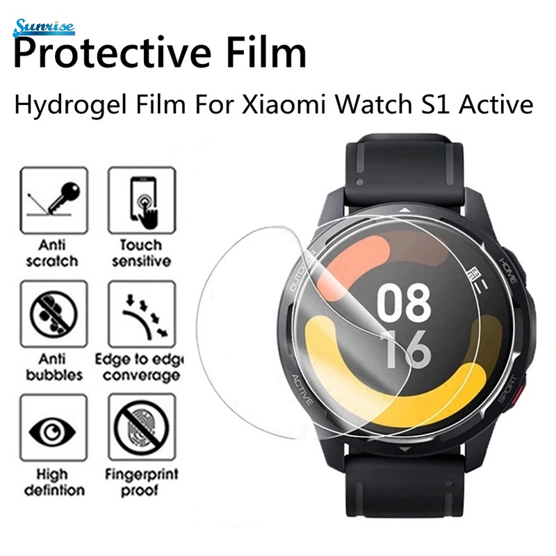 ฟิล์มไฮโดรเจล TPU นิ่ม กันระเบิด แบบเต็ม ซ่อมอัตโนมัติ สมาร์ทวอทช์ ป้องกันหน้าจอด้านหน้า สําหรับ Xiaomi Watch S1 Active
