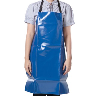 🔥HOT🔥 เอโร่ ผ้ากันเปื้อนPVC ขนาด 26x30 นิ้ว สีน้ำเงิน aro Apron Pvc Blue(1*2)M-Gpm-2N