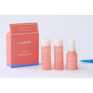 แท้ Laneige Fresh Calming Morning Routine trial set 3 items