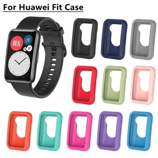 เคสนาฬิกาข้อมือซิลิโคนสําหรับ huawei fit huawei