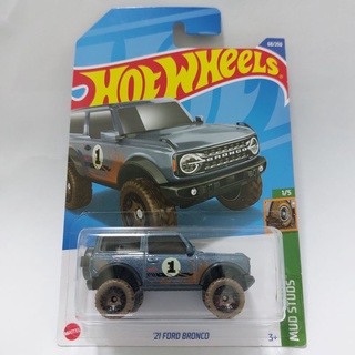 รถเหล็ก Hotwheels 21 FORD BRONCO สีเทา (ib28)