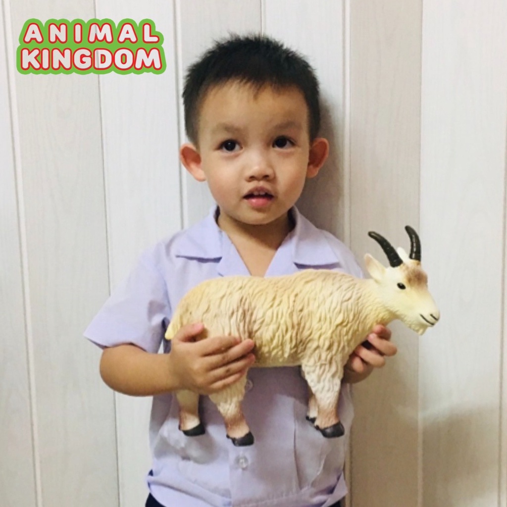 Animal Kingdom โมเดลสัตว์ Goat แพะ ขนาด 26.00 CM แบบนิ่ม (จากหาดใหญ่)