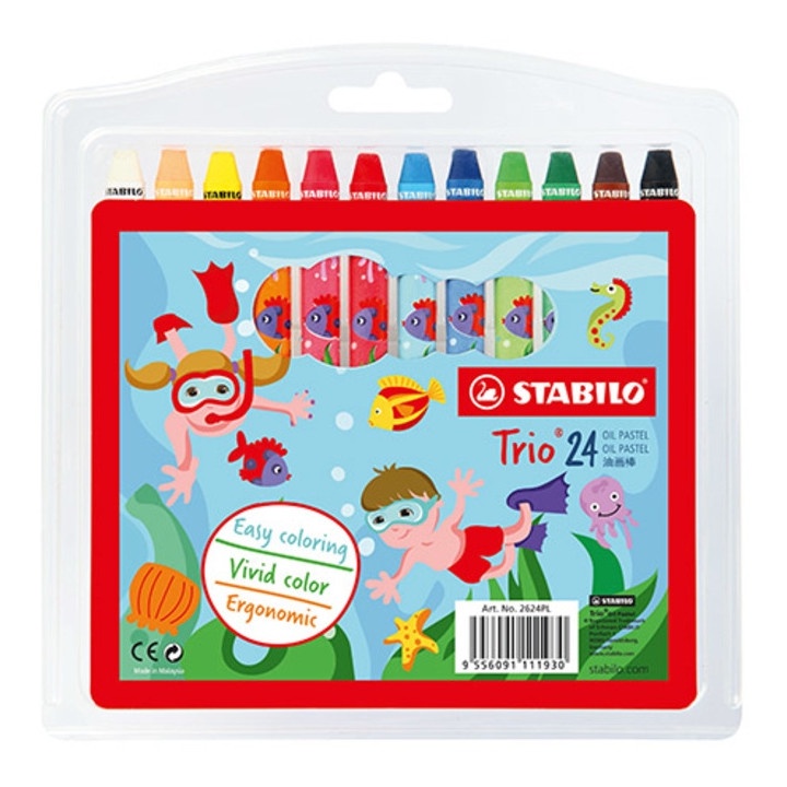 ปลาคาร์พ - 24M Oil Wax STABILO OP2624-Trio