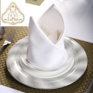 Lapine hotel napkin ผ้าแน้ปกิ้น เช็ดปาก ผ้ากันเปื้อน บนโต๊ะอาหาร เกรดโรงแรม 5ดาว ขนาดพิเศษ 22x22นิ้ว 100% cotton