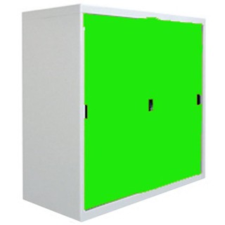 File cabinet CABINET STEEL SLIDING DOOR KIOSK SOD-3 DG/GR GREEN Office furniture Home &amp; Furniture ตู้เอกสาร ตู้เหล็กบานเ