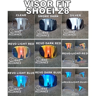 หมวกกันน็อค VISOR รุ่น SHOEI Z8 ป้องกันรังสียูวี สีรุ้ง สีแดง