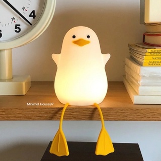 [ลด15%. โค้ด"J45GKF"] Duck Lamp โคมไฟเป็ด วางมือถือได้ ปรับแสงไฟ 3 ระดับ