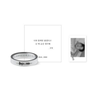 [ พร้อมส่ง ]​ JINYOUNG - VOICE WAVE SILVER RING / 2020 HEAR , HERE FAN MEETING