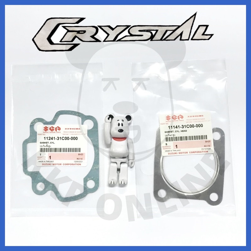 [SUแท้‼️] ปะเก็นเสื้อสูบ /ฝาสูบ Crystal/Swing Suzukiแท้!!!