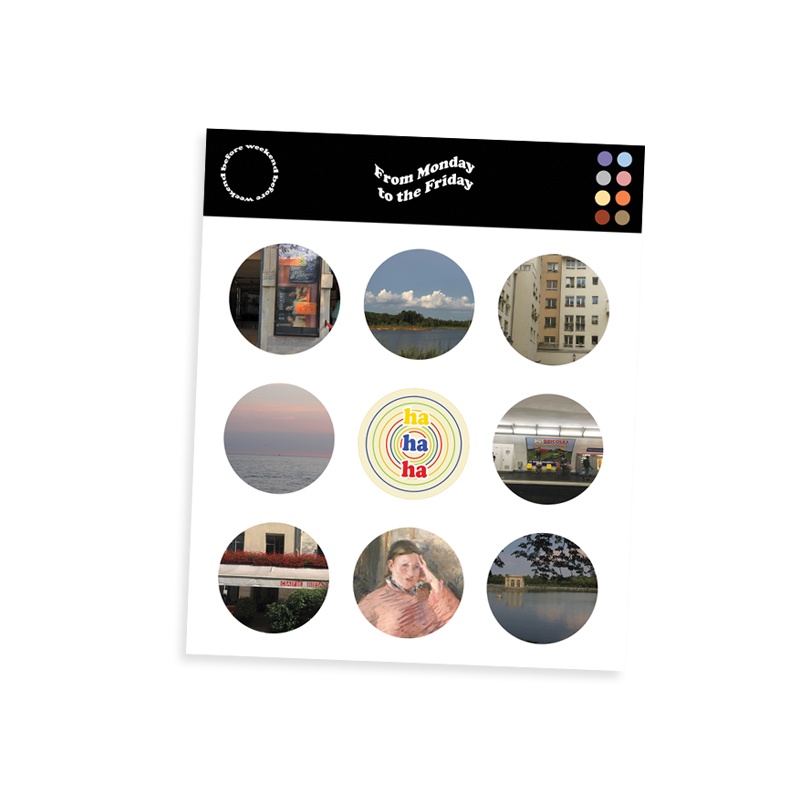 scene sticker , before weekend