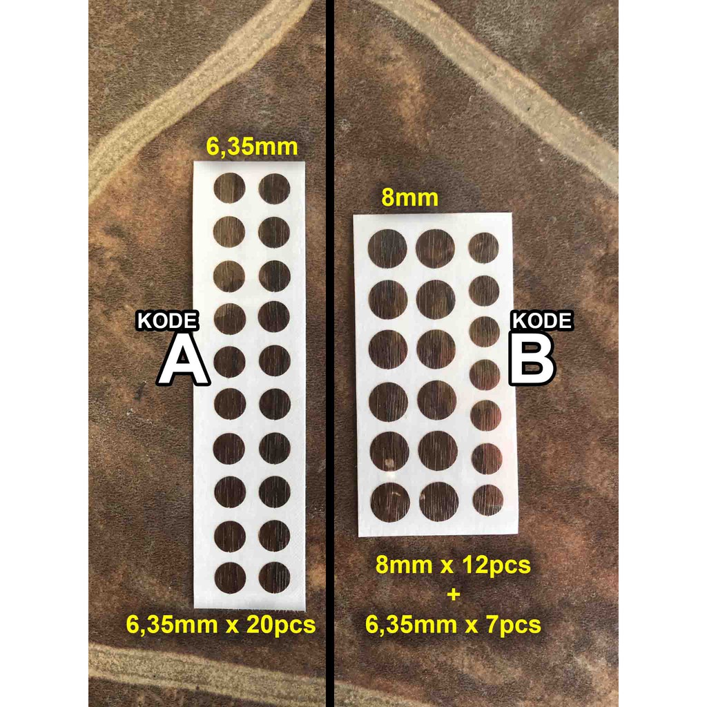 สติกเกอร์ Inlay Dot Fretboard กีตาร์ไฟฟ้าเบส Fingerboard ไม้ Rosewood Ebony Sonokeling