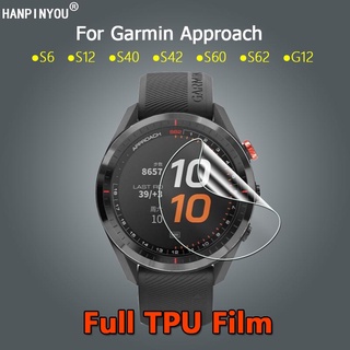 ฟิล์มกระจกนิรภัย Tpu แบบบางพิเศษป้องกันรอยขีดข่วนสําหรับ Garmin Approach G12 S6 S12 S42 S40 S60 S62 1/3/5/10ชิ้น