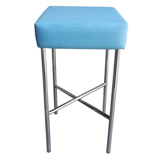 KK Shop เก้าอี้สตูลบาร์สูง 29" รุ่น Stool-H-เบาะสีฟ้า