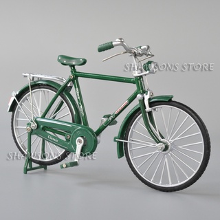 โมเดลรถจักรยานโลหะ สเกล 1:10 Retro Bicycle Model Toys Mens Vintage Urban City Bike สไตล์วินเทจ เรโทร สําหรับผู้ชาย