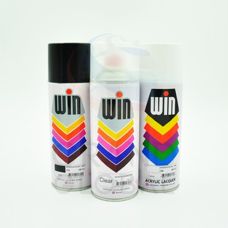 TOA WIN SPRAY สี ทีโอเอ วิน สีสเปรย์ สีพ่น อเนกประสงค์ 400cc สีดำ เคลือบเงา สีขาว