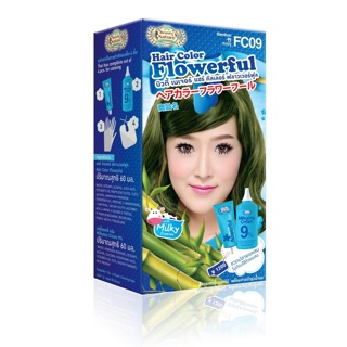 Beauty Nature บิวตี้ เนเจอร์ ครีมเปลี่ยนสีผม Flowerful F09 สีแบมบู