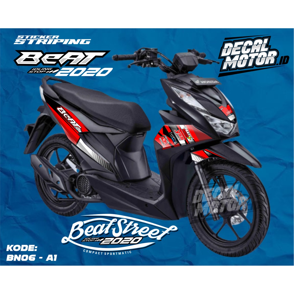Beat new 2020 Racing Motif Motorcycle striping Sticker - BN06