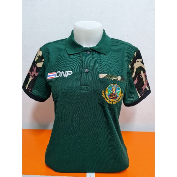 #เสื้อโปโลสีเขียวหัวเป็ด(หญิง)